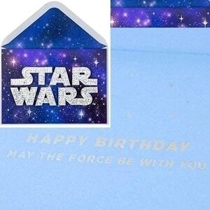 Papyrus Sparkling Star Wars Birthday Card